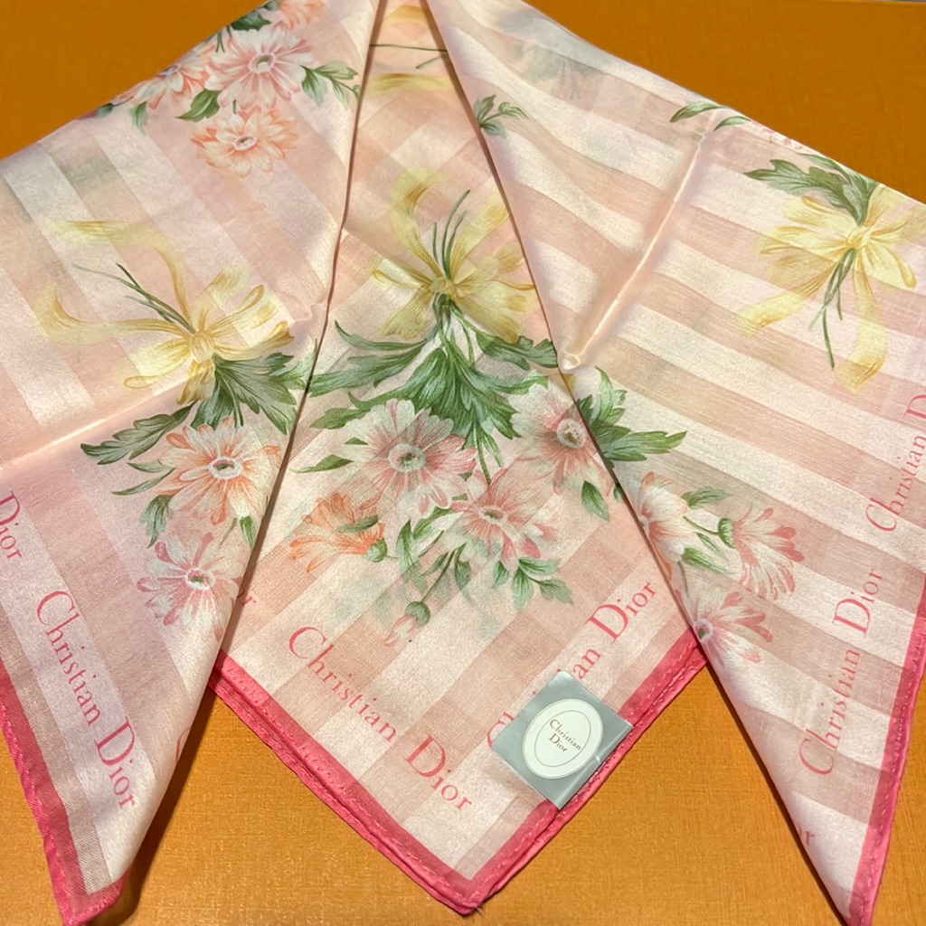 New Authentic Christian Dior Handkerchief Mini ScarfBandana